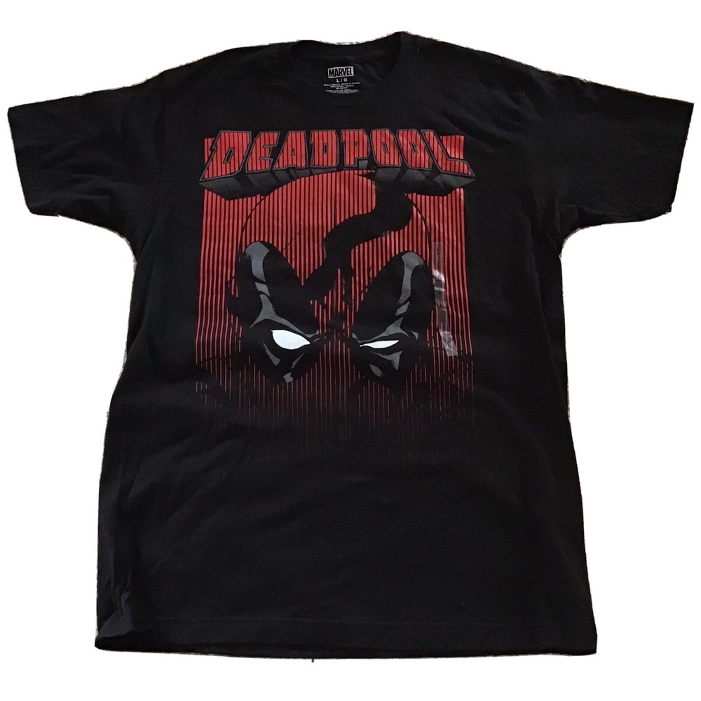 MARVEL‎ DEADPOOL Men's L Graphic Tee Tagless Goth Rap Street Hip Hop Superhero